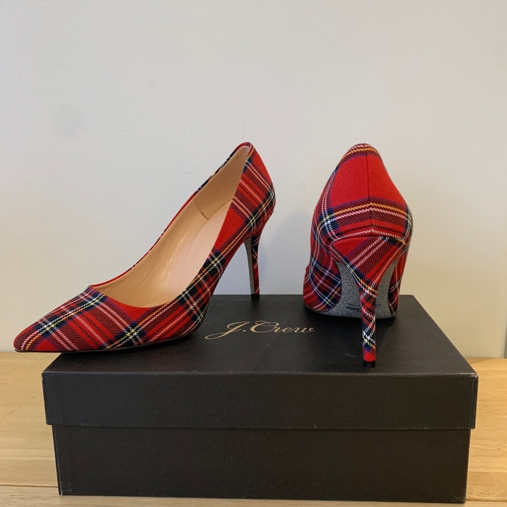 J. Crew Tartan Plaid Heels
